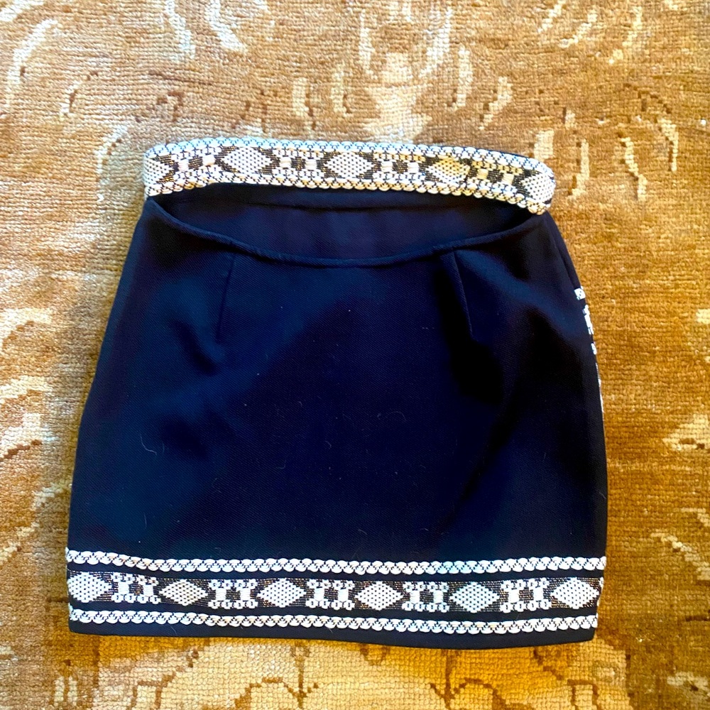 Topshop short skirt, weave